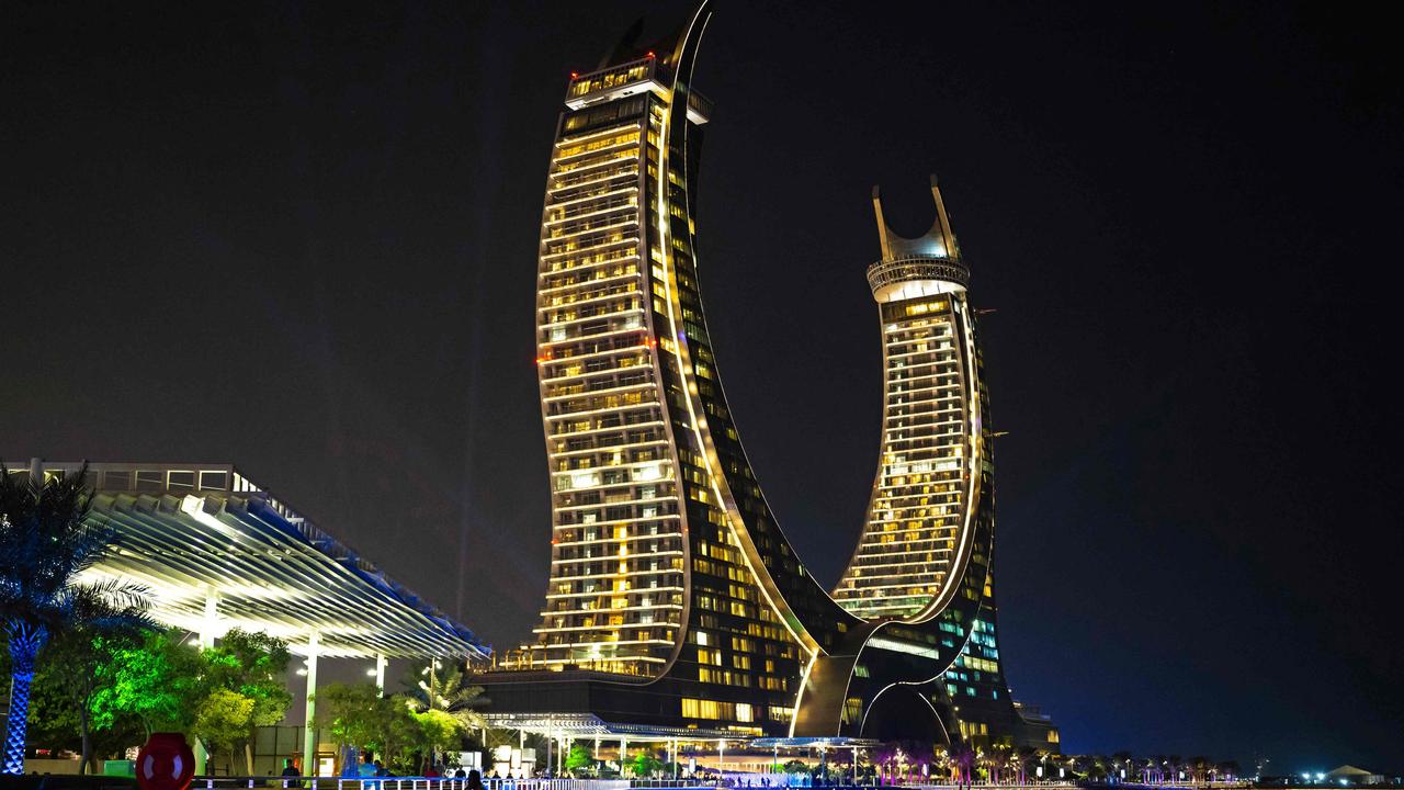 Qatar’s city of Lusail has been built to accommodate the World Cup – but it harbours a dark secret. Picture: Andrej Isakovic/AFP