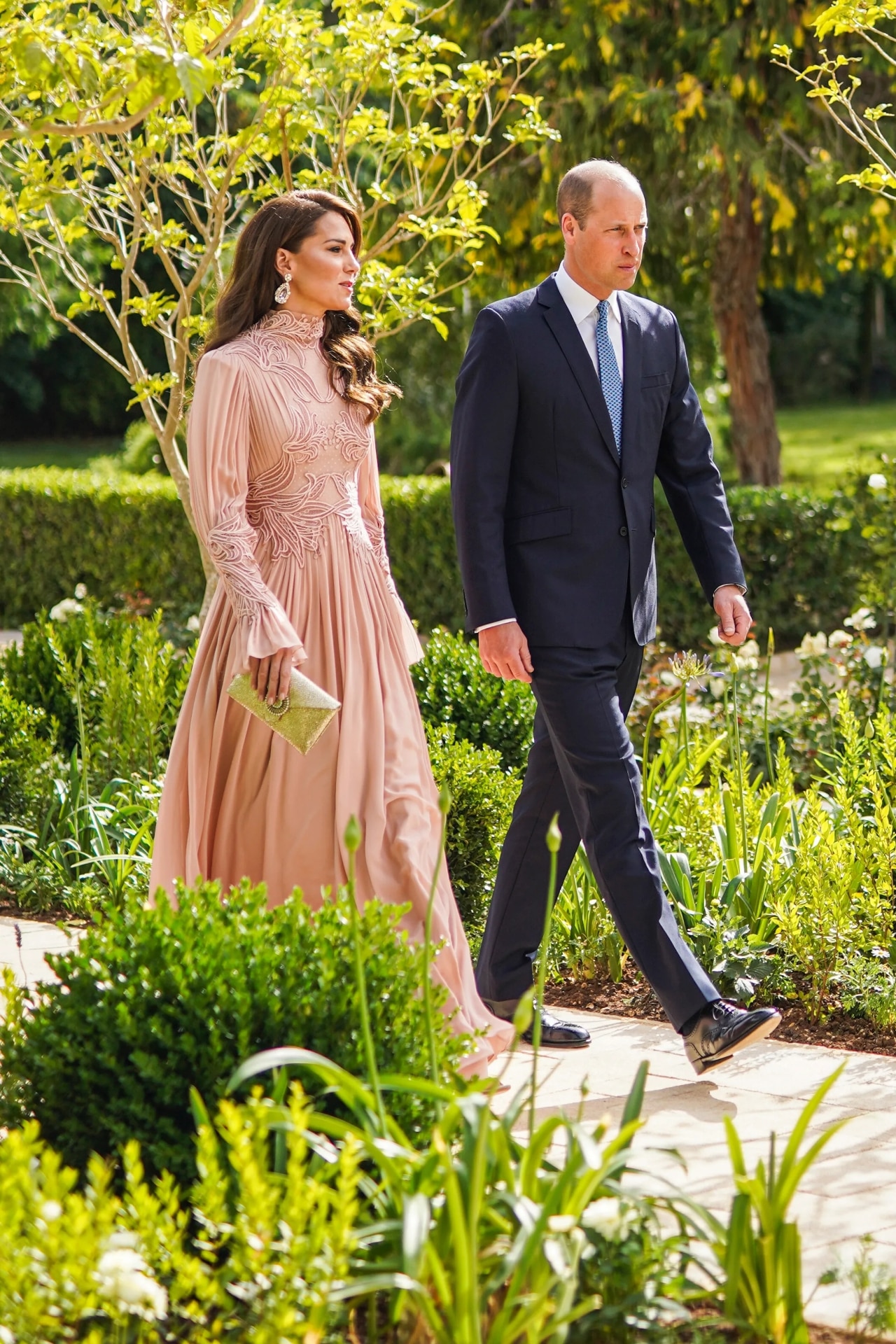 <p><em>Image credit: courtesy of the Royal Hashemite Court</em></p><h2>2023</h2><p>Kate wears Elie Saab at the wedding of Crown Prince Hussein and Princess Rajwa.</p>