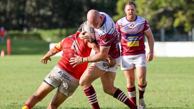 Joe Borg was strong in both attack and defence. Picture: D Wigley