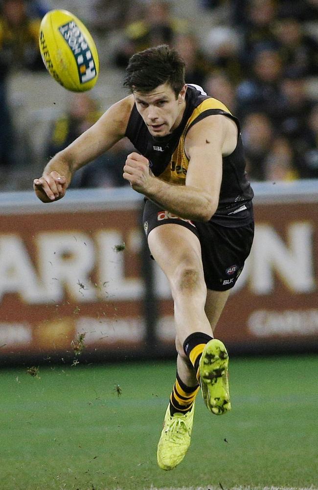 Cotchin is averaging 26 disposals per game this season. Picture: Colleen Petch