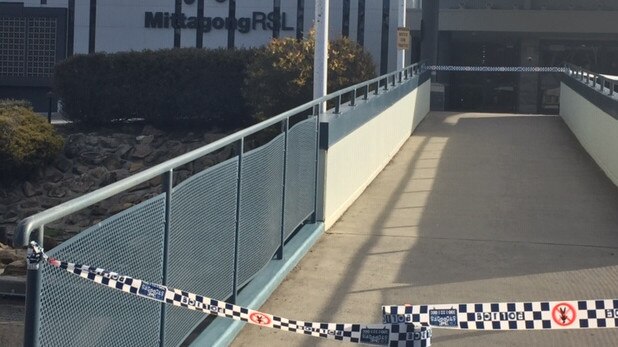 The Mittagong RSL after the robbery.