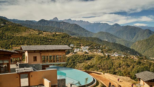 The extraordinary setting of Six Senses Punakha.