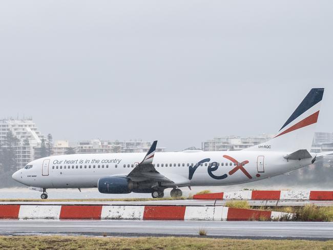 SYDNEY, AUSTRALIA - NewsWire Photos May 6, 2021: A Rex (Regional Express) aircraft taking off at Sydney Airport.Picture: NCA NewsWire / James Gourley