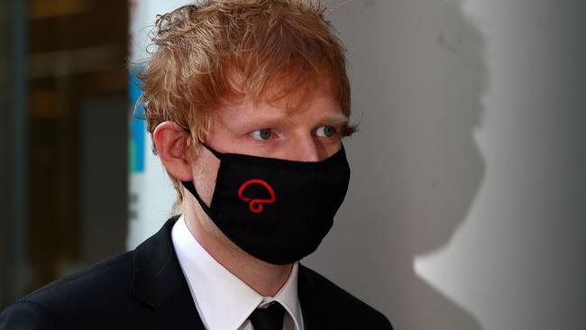 Sheeran’s court battle began last month, with a decision handed down today. Picture: AFP.