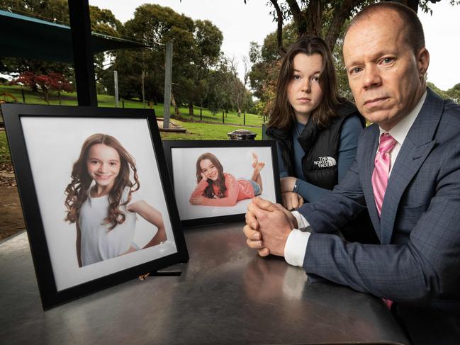 Robb Evans his daughter’s friend Katya Jaski, 16, welcome the government announcement. Picture: Tony Gough