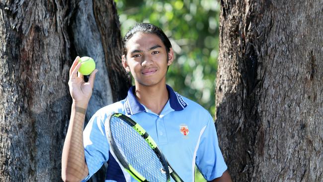 Andre Oliveira is a student at Cecil Hills High School and a star tennis player. He is this week's Liverpool Leader Local Sports Star nominee. Picture: Ian Svegovic