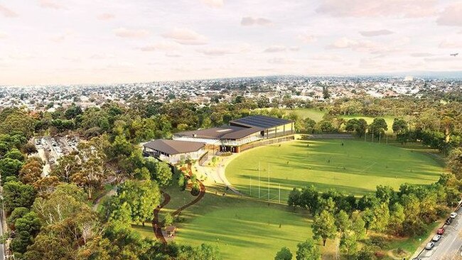 An artist impression of the Adelaide Crows’ aquatic centre plans.