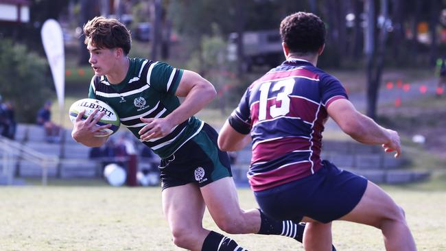 Jack Howarth in action for Brisbane Boys College. Picture: Jason O’Brien