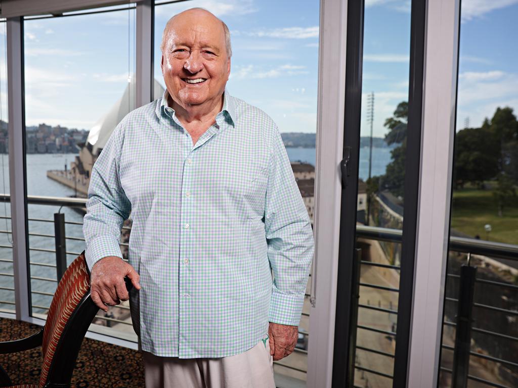 Alan Jones in his home at Circular Quay. Picture: Adam Yip