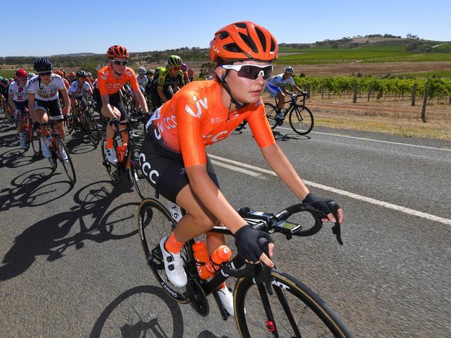 ANGASTON, AUSTRALIA - JANUARY 11: Agnieszka Skalniak of Poland and Team CCC-Liv / during the 5th Santos WomenÂ´s Tour Down Under 2019, Stage 2 a 116,7km stage from Nuriootpa to Mengler Hill, Angaston / TDU / on January 11, 2019 in Mengler Hill, Angaston, Australia. (Photo by Tim de Waele/Getty Images)