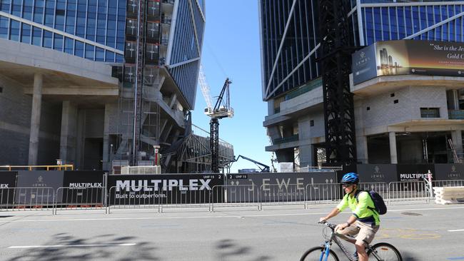 The Jewel worksite at Broadbeach. Picture: Glenn Hampson