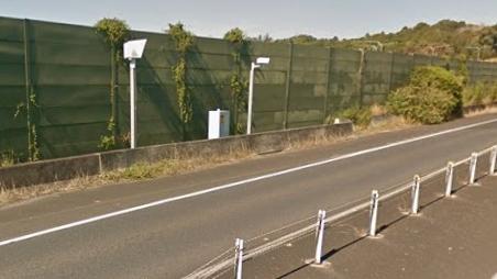 The speed camera on Hinterland Way near Bangalow. Picture: Google.