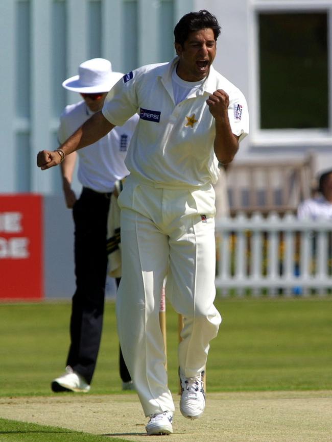 Pakistan legend Wasim Akram. Picture: Mike Finn-Kelcey/ALLSPORT