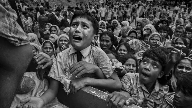 ‘Clearance operations’ against Rohingya Muslims in Myanmar conducted by the Burmese army led to hundreds of thousands of refugees fleeing into Bangladesh on foot or by boat. Picture: Getty Images