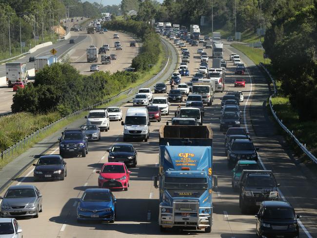 The Pacific Motorway section of the M1 is Queensland’s busiest road.