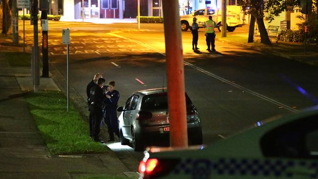 The scene of the fatal accident on Slade Road, Bexley. Picture: Bill Hearne