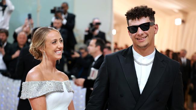Brittany Mahomes and Patrick Mahomes at the Met Gala in May 2023. Picture: Getty Images
