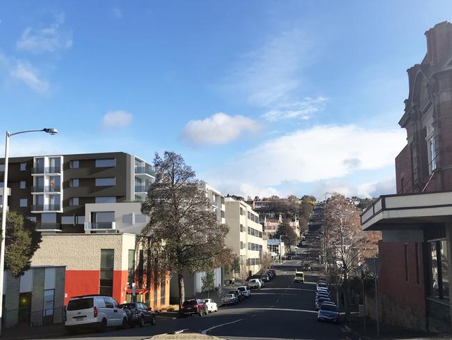 Artists impressions of a proposed development on Patrick St, Hobart. Designs: HBV ARCHITECTS. (HEFFERNAN BUTTON VOSS ARCHITECTS)