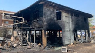 Authorities are investigating how the fire began. Picture: Supplied