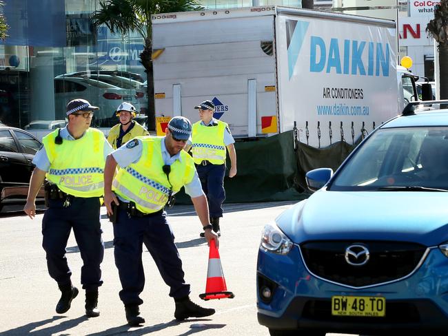 Police cordon off the area where Jo-Ann Bronwyn Thwaites was killed / Picture: Troy Snook