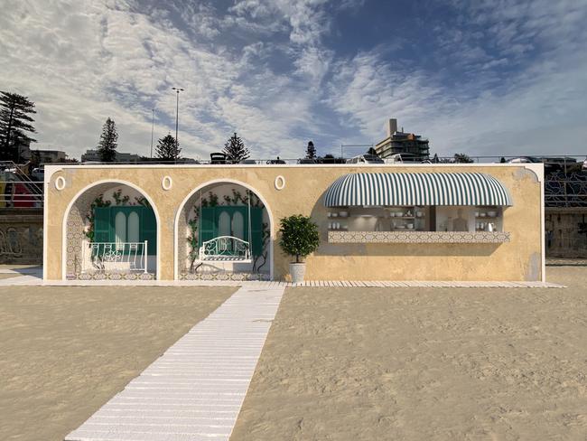 The design for the proposed Amalfi Beach Club. Picture: Supplied