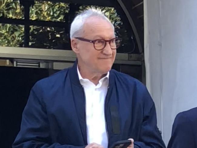 George Markos, 67, of Queenscliff, leaving Manly Local Court on Wednesday. Picture: Manly Daily