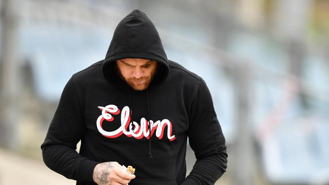 Josh Dugan could be sacked, after being charged by police after allegedly breaching the public health orders. Picture: AAP.