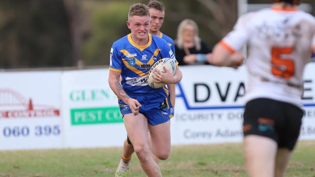 Cooper Stevens for Campbelltown City. Picture: Steve Montgomery