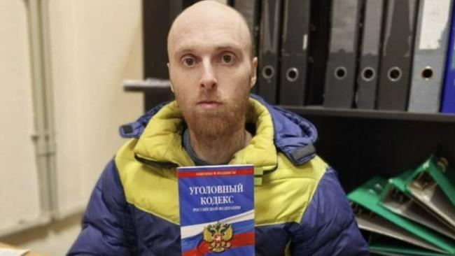 Oscar Jenkins in a picture released by the Lugansk People’s Republic Prosecutor’s Office.