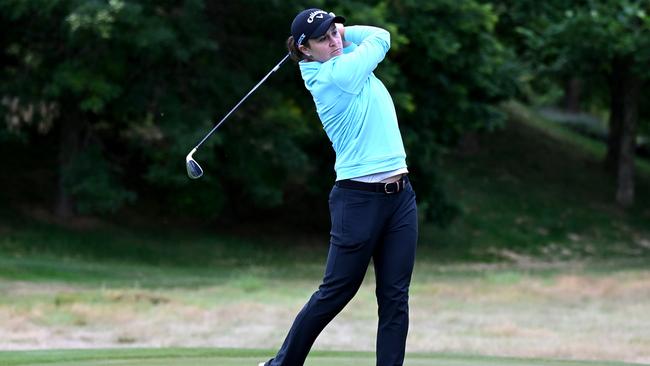 Ash Barty in action during day two of the 2024 New Zealand Golf Open at Millbrook Resort. (Photo by Hannah Peters/Getty Images)