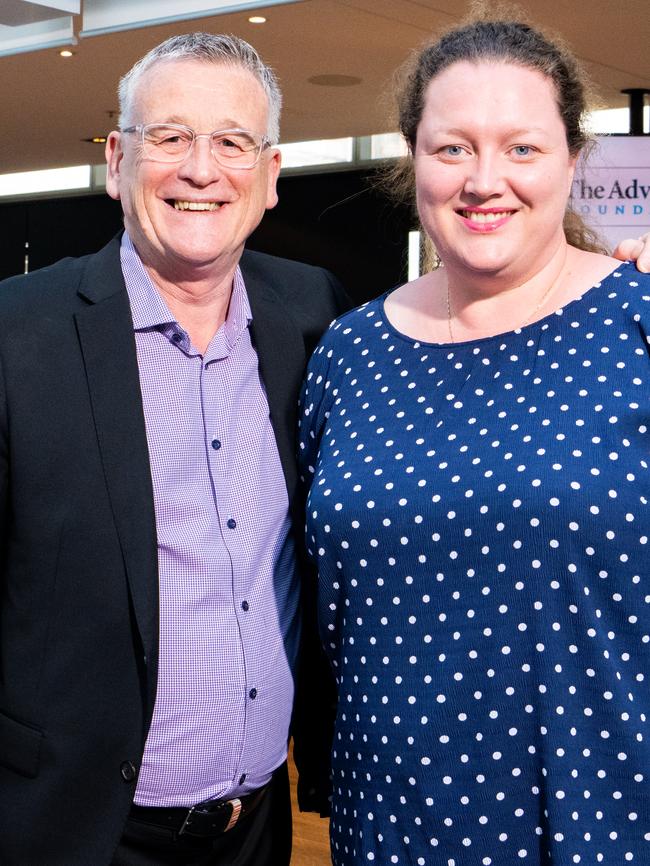 The Advertiser chairman Melvin Mansell and The Advertiser editor Gemma Jones at The Advertiser Foundation event Picture: Morgan Sette