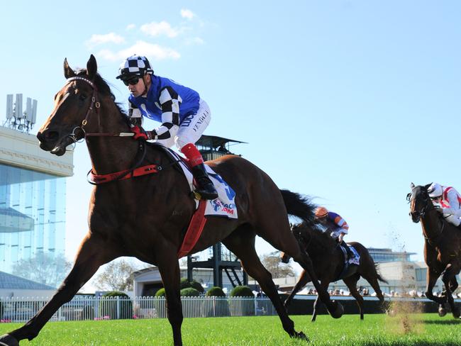 Raw Impulse takes out the opening the event at Caulfield. Picture: Getty Images