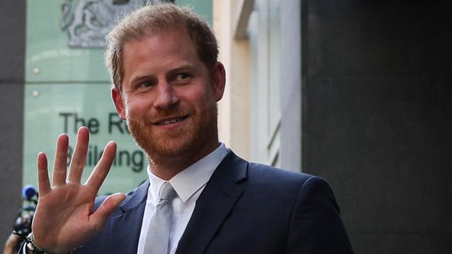 Prince Harry leaves the Royal Courts of Justice in 2023. Picture: AFP.