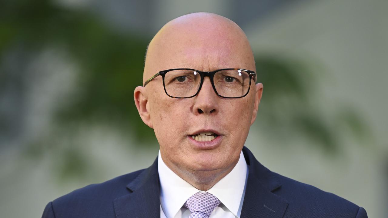 Peter Dutton is finally unveiling costings for the Coalition’s nuclear plan six months after announcing the controversial policy. Picture: NewsWire / Martin Ollman