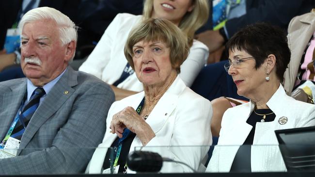 Australian tennis great Margaret Court, centre. Picture: Getty Images