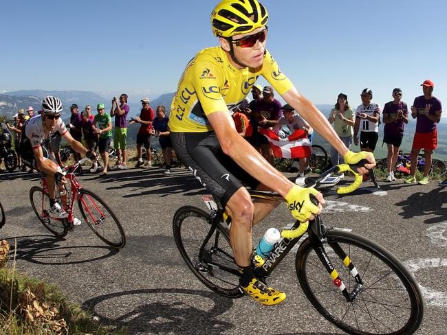 Chris Froome hits the mountains during this year’s Tour de France.