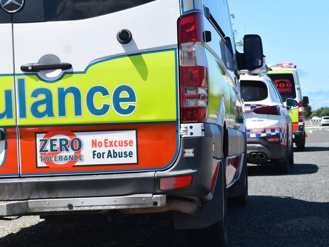 Queensland Fire and Emergency Services, police and ambulance crews were at the scene of a house fire at Gable St, East Mackay on Friday April 17. Photo: Zizi Averill. Generic