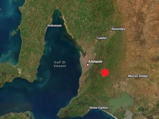 At just after 2am a magnitude 2.7 earthquake was detected in the Adelaide Hills, northeast of Mount Barker near Nairne, according to Geoscience Australia.