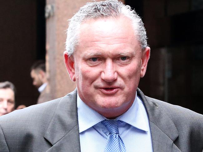 Stephen Dank walking through queens square Court today. After appearing in the Supreme Court after being awarded no damages following a deformation case against news Corp