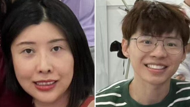 Zhuojan 'Sally' Li (left) has been identified as the body found in Botany last week as police appeal for information to locate her husband, Jai-Bao 'Rex' Chen (pictured right). Picture: NSW Police Force