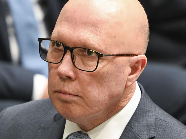 CANBERRA, Australia - NewsWire Photos - August 21, 2024: Leader of the Opposition Peter Dutton during Question Time at Parliament House in Canberra. Picture: NewsWire / Martin Ollman