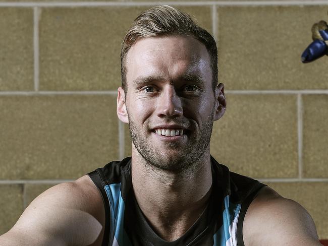 24/07/18 - AFL - Port Adelaide defender Jack Hombsch. Picture SARAH REED