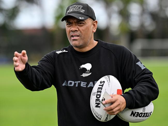 Kiwi Ferns coach Ricky Henry. New Zealand Kiwi Ferns training at Kings College, Auckland, New Zealand on Tuesday 17 October 2023. Photo credit: Alan Lee / www.photosport.nz