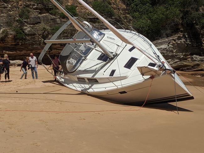 The yacht has become somewhat of a tourist attraction. Picture: Mark Westfield