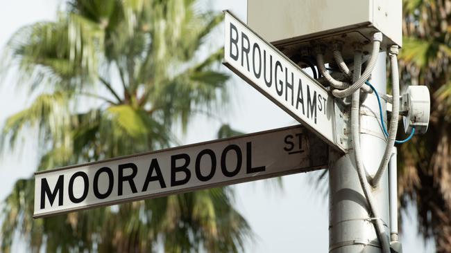 The alleged stabbings occurred near the corner of Moorabool and Brougham street. Picture: Brad Fleet