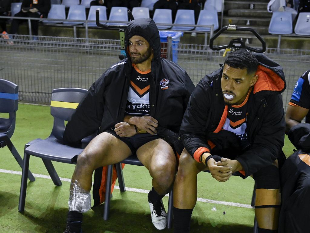 Api Koroisau has been sidelined by a calf injury suffered against the Sharks in round 19.