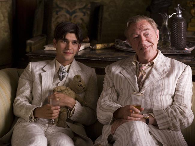 Michael Gambon with Ben Whishaw in Brideshead Revisited. Picture: Supplied