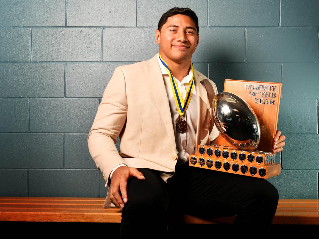 Jason Taumalolo was the Cowboys Player of the Year and Paul Bowman medallist in 2020. Picture: Alix Sweeney