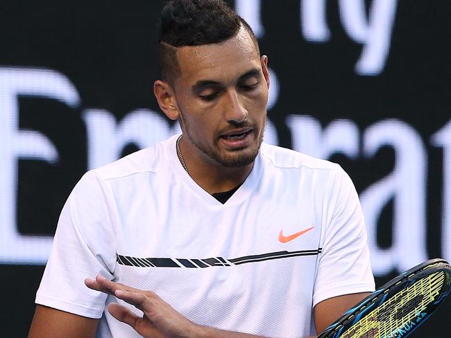 Kyrgios is troubled.