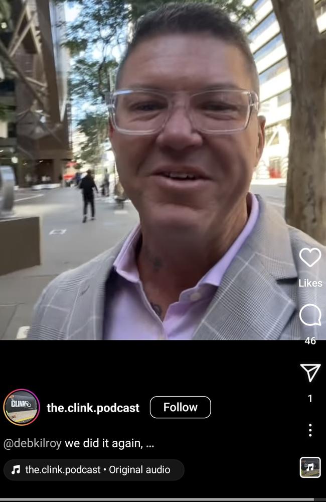 Brent Luke Simpson posted a reel to his Instagram @the.clink.podcast about his ankle monitor win